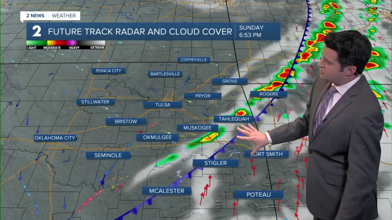 Some severe storms tonight