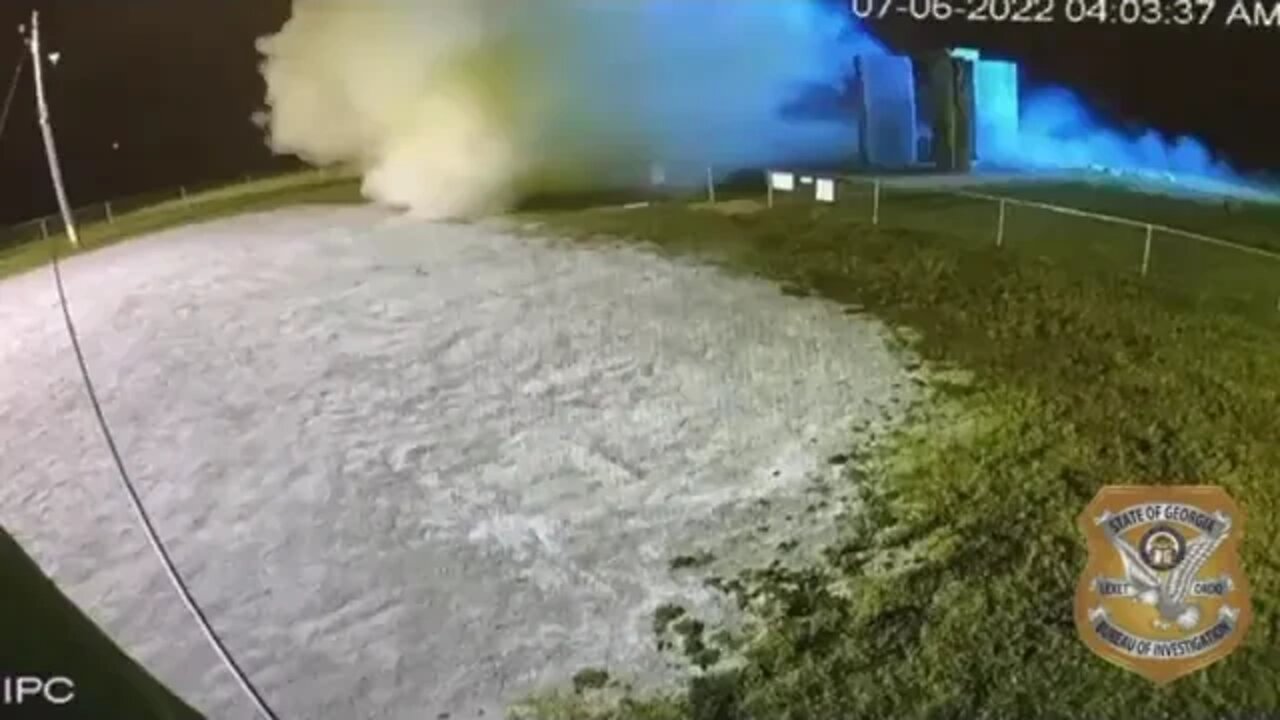 CCTV Footage of Georgia Guide Stones Explosion