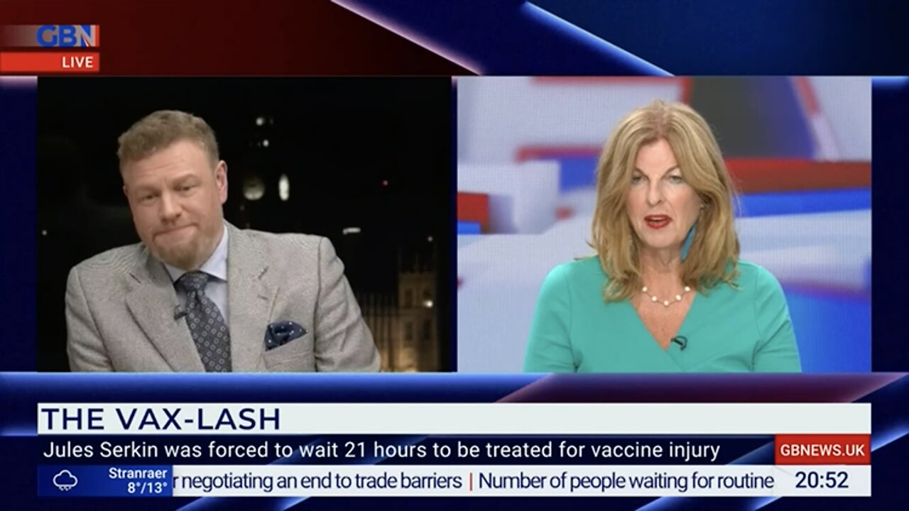 Mark Steyn GB News 13-10-22 Interviews BBC presenter Jules Serkin on her vaccine injury