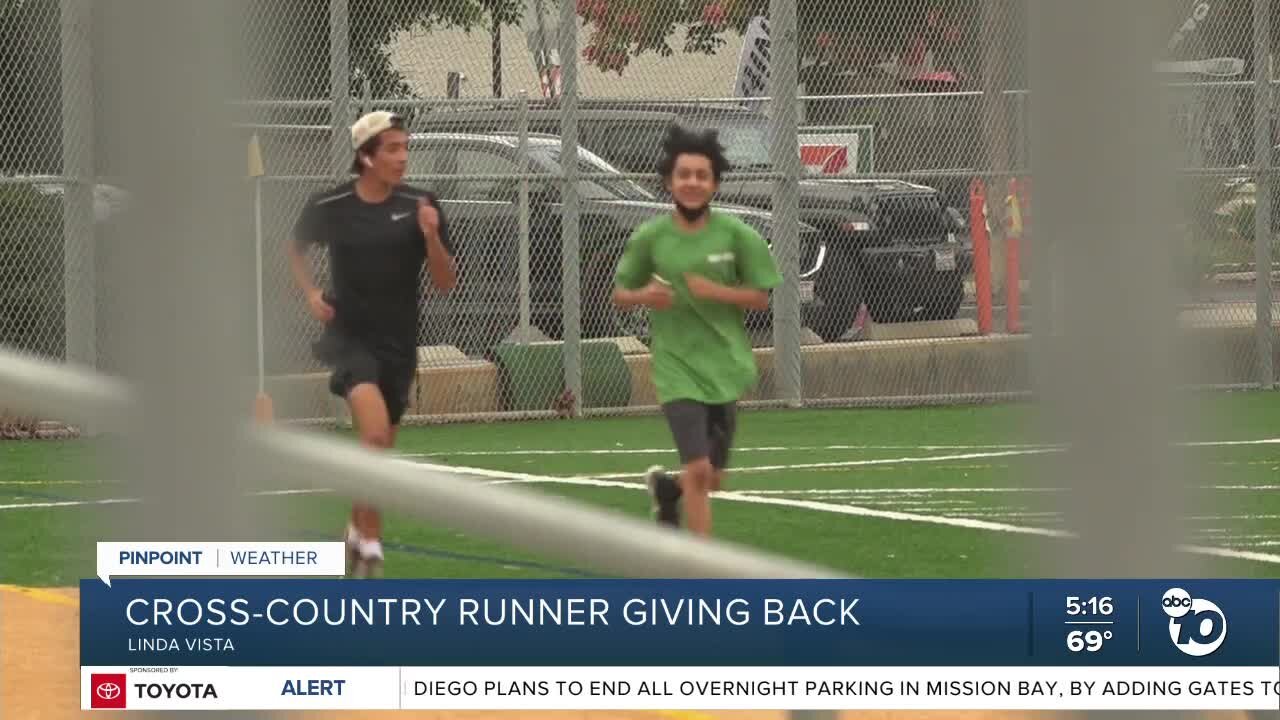 Cross Country runner gives back to the community