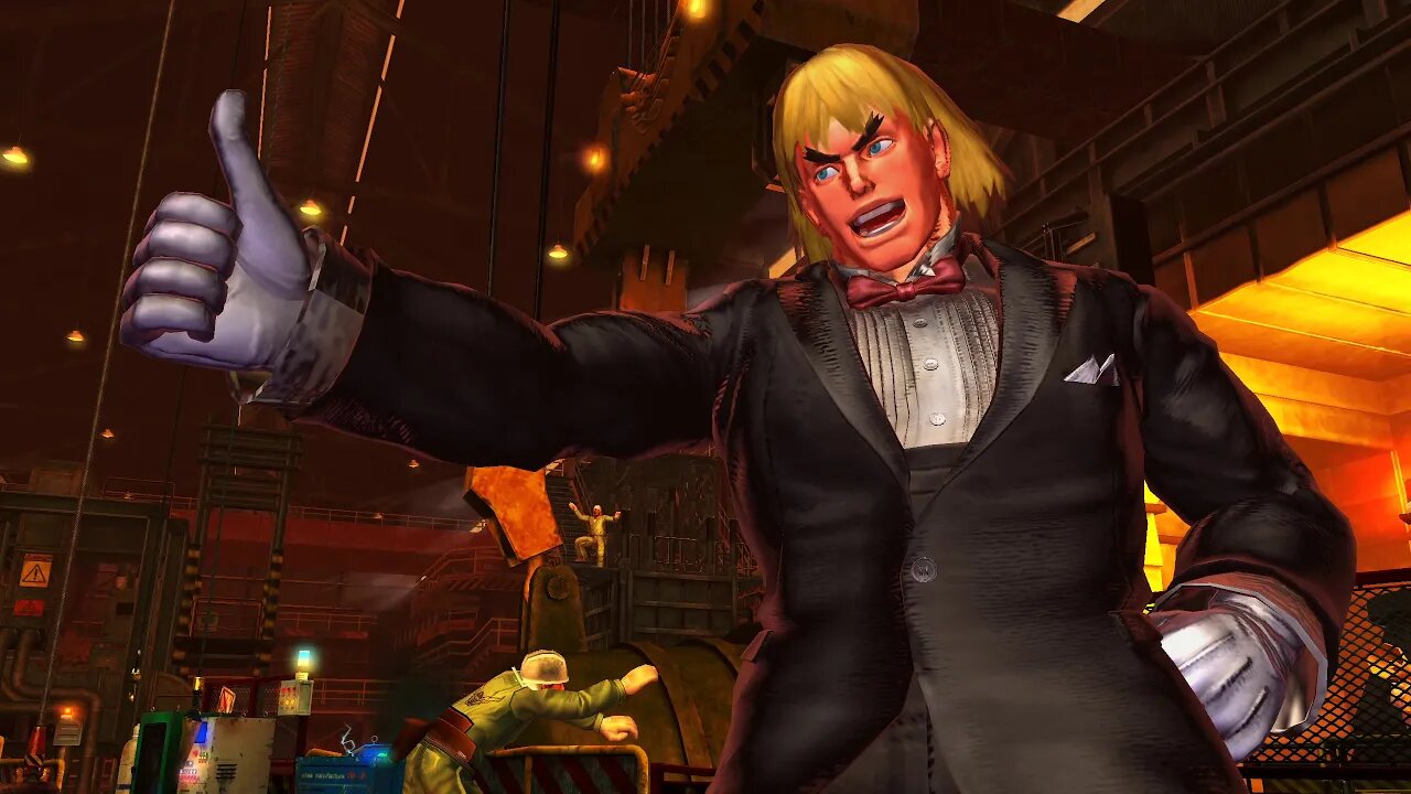 Street Fighter X Tekken: Hugo (Alternate Costume) & Ken vs Zangief & PAC-MAN - 2K 1440p