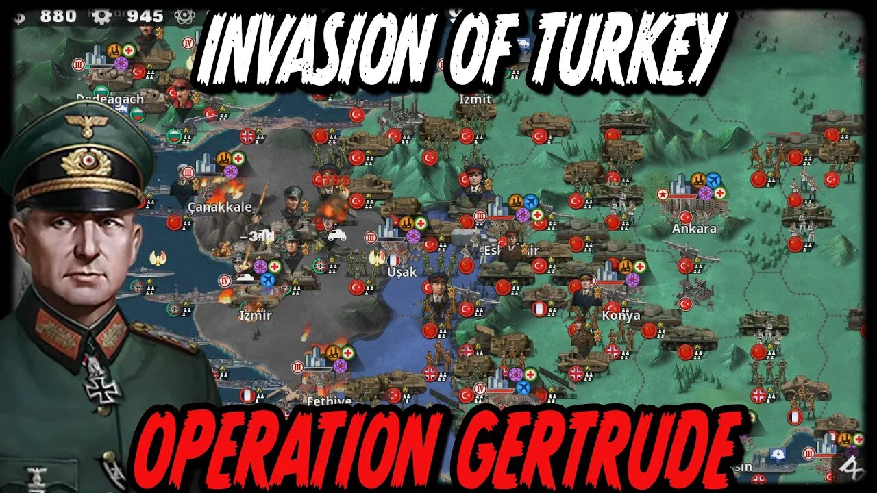 INVASION OF TURKEY OPERATION GERTRUDE BRUTAL! Great Patriotic War Mod