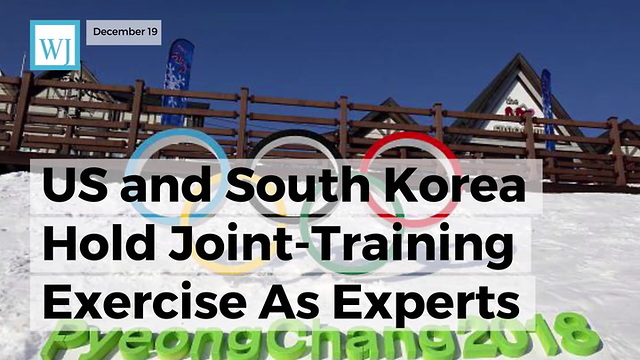 Us And South Korea Hold Joint-training Exercise As Experts Eye Possible Winter Olympics Attack