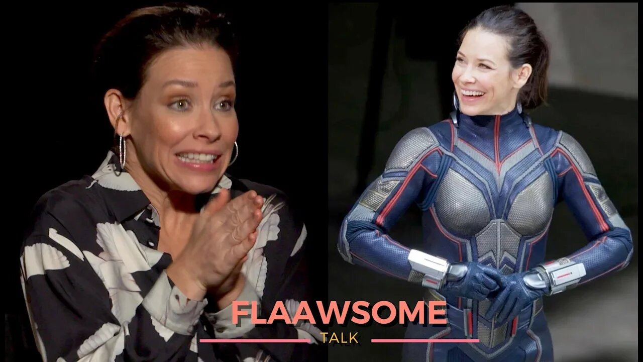 Evangeline Lilly Freezing Her Butt off In Wasp Costume