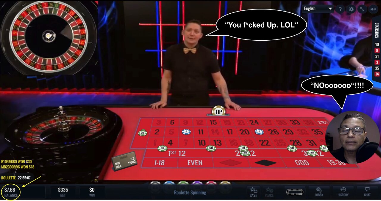 Roulette Online LIVE Session #3: