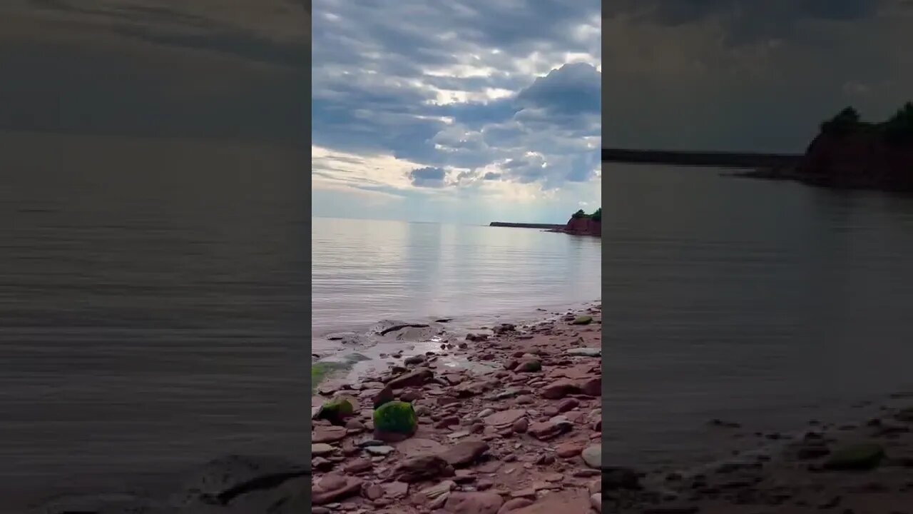 Gimbal shot of the beach