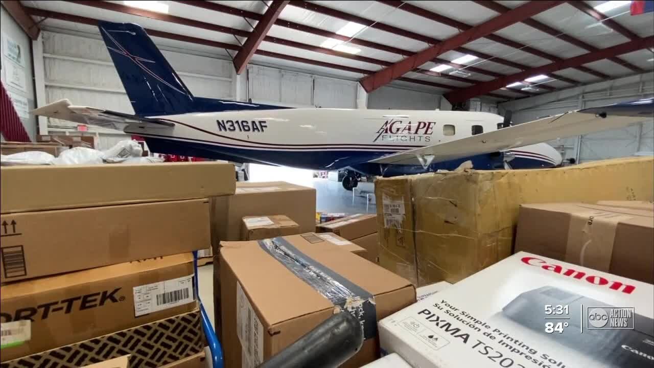 Agape Flights gets donation after plane destroyed