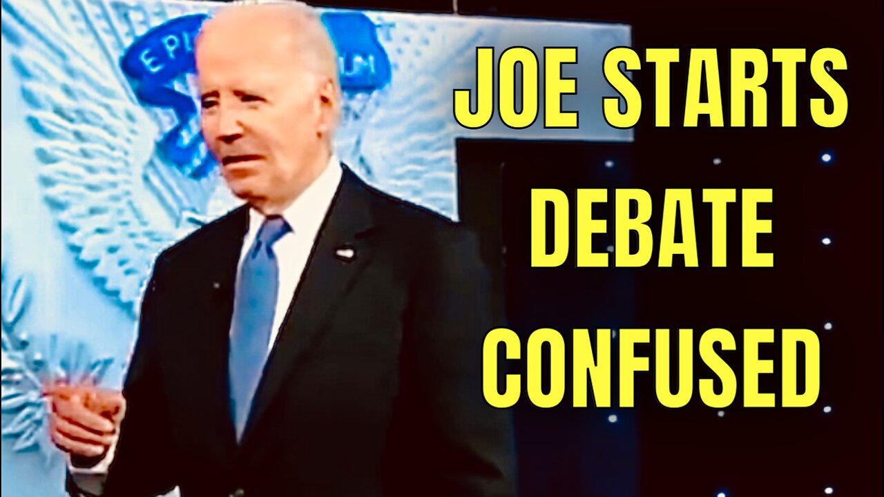 Biden ALREADY CONFUSED at beginning of this Debate! 🤦♂️