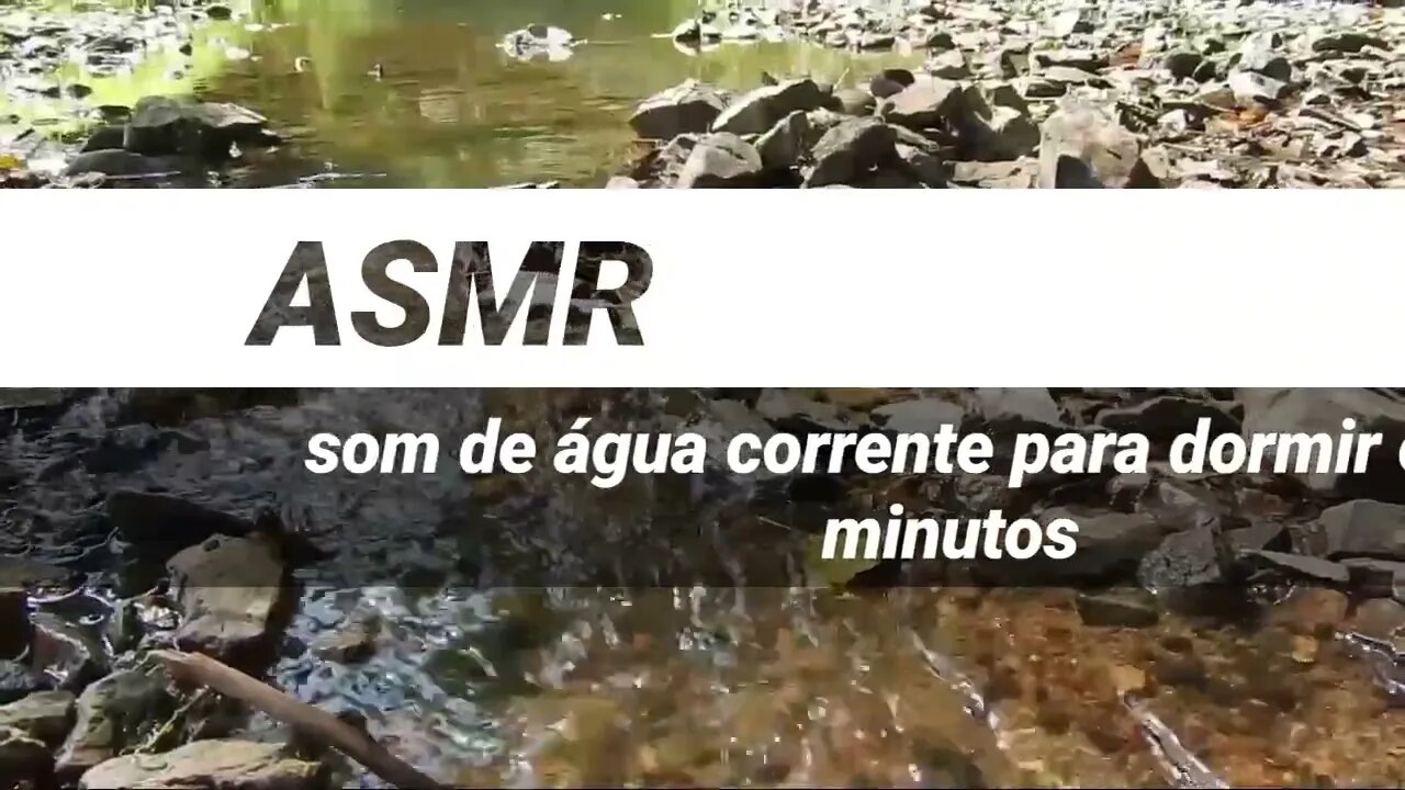 ASMR - running water sound / 10 minute sleep - som de água corrente / para dormir em 10 minutos