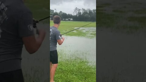 How far can you cast a Shaky Head Rig in HURRICANE IAN!