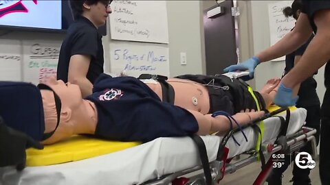 Program training high school students to become paramedics