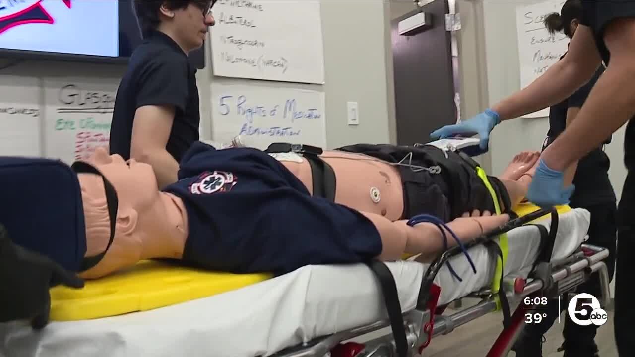 Program training high school students to become paramedics