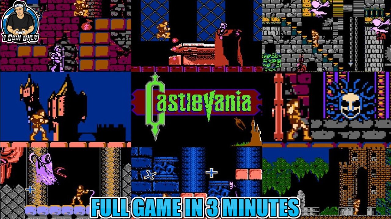 Castlevania (NES) - Full Game in 3 Minutes