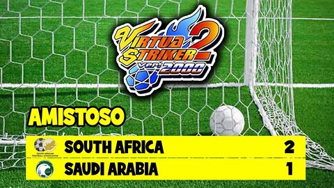 Virtua Striker 2 2000 - Dreamcast / Amistoso África do Sul x Arábia Saudita