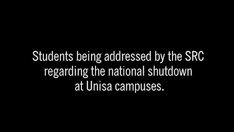 SOUTH AFRICA - Pretoria - Shutdown at Unisa campuses (Video) (JM7)