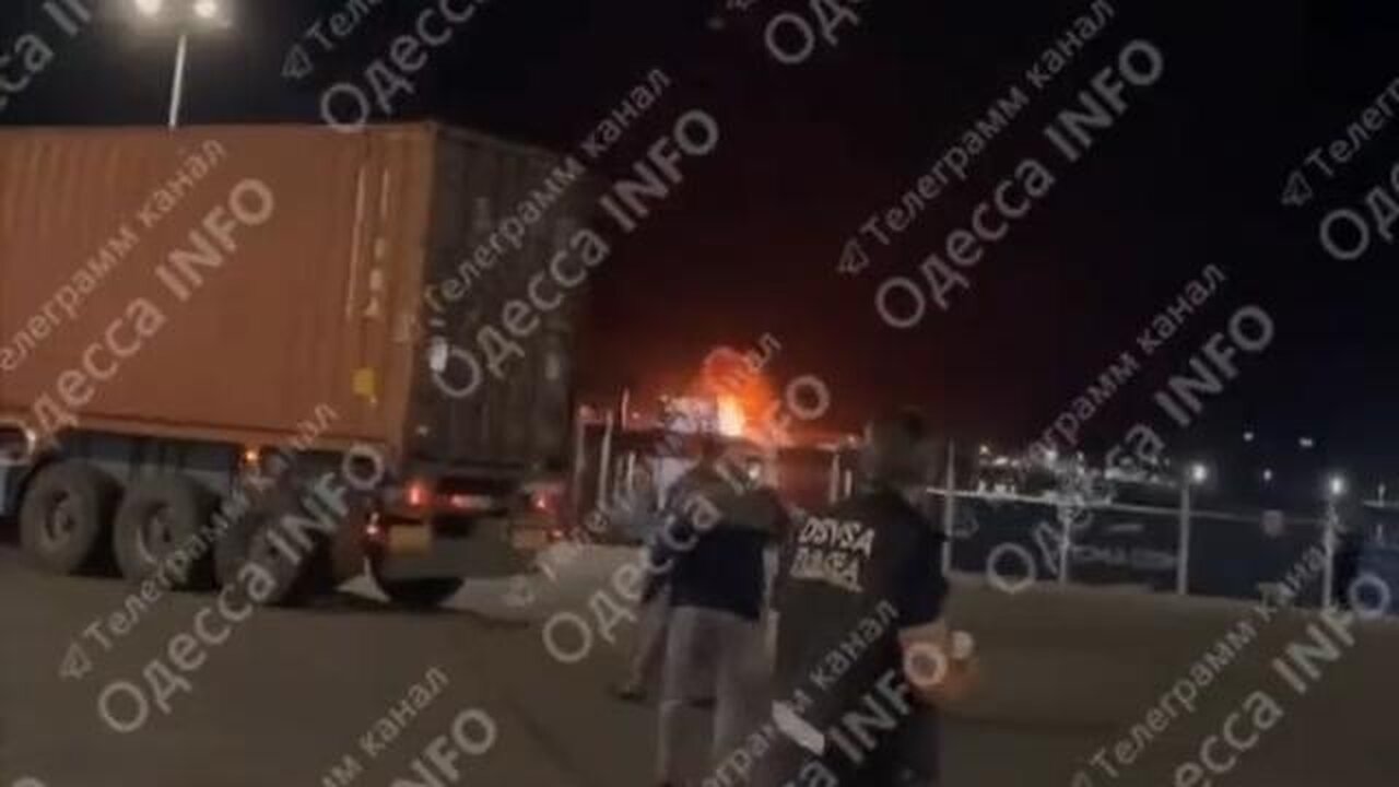 Romanians Watch Odessa Region Ports Get Rocked Across Danube River Again Tonight