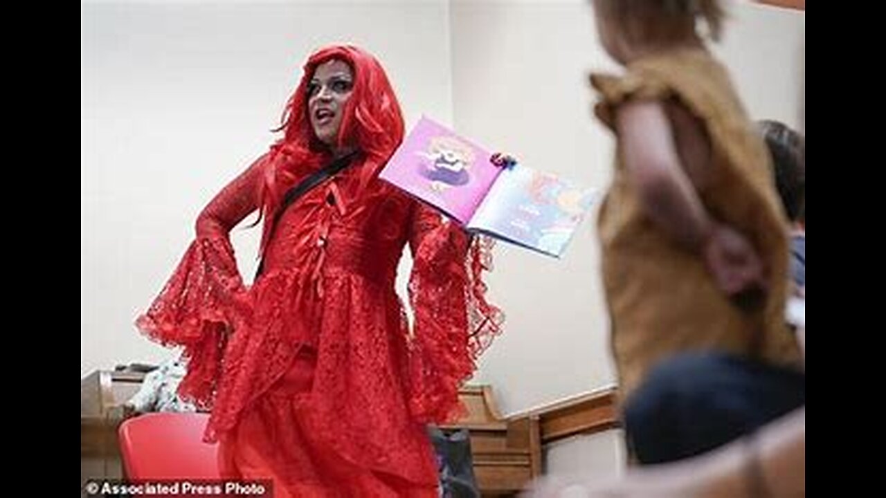 Shock Footage Drag Queen Does Strip Performance For Children At Drag Team Story Time