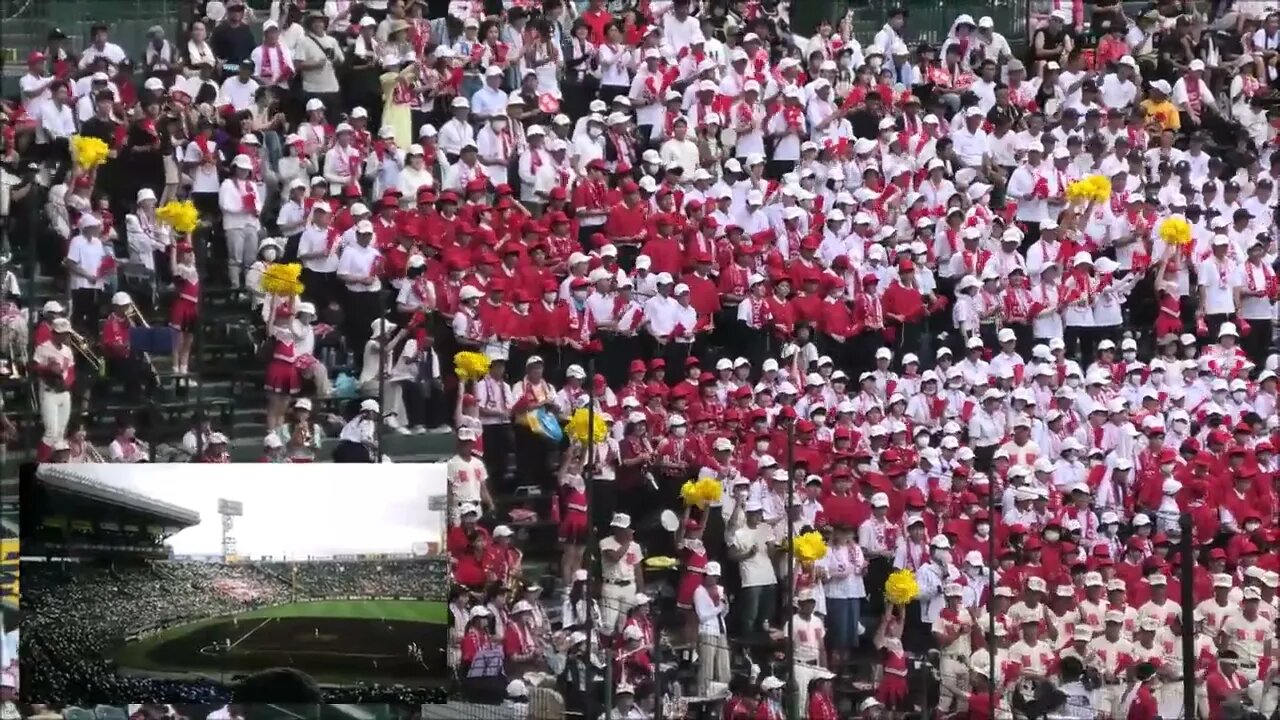 【第105回全国高等学校野球選手権大会2日目】智辯学園応援席,Round1vs英明