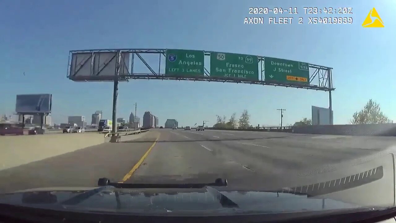 Sacramento Police High Speed North Sac. To South Sac. Emergency