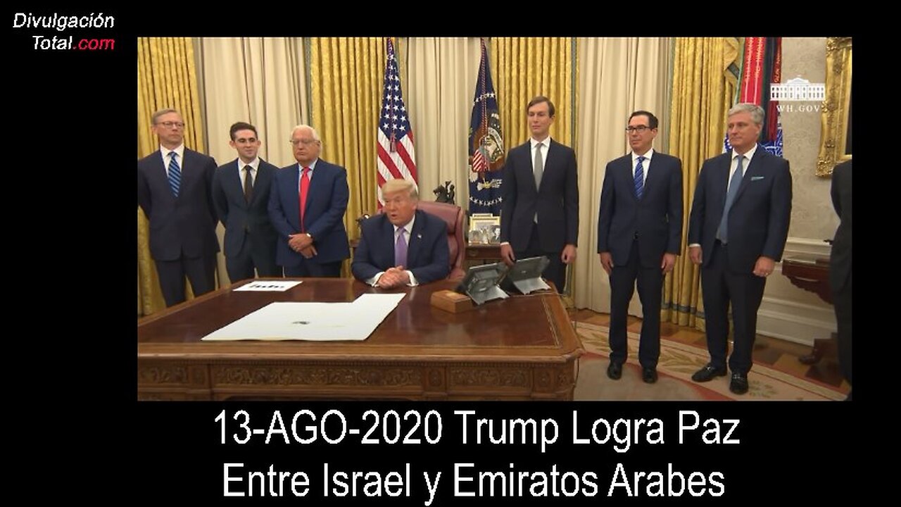 Archivo 13-AGO-2020 Trump Logra Paz Entre Israel y Emiratos Arabes Unidos