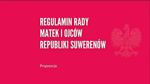 Propozycja z uzasadnieniem | Regulamin Rady MiORPS