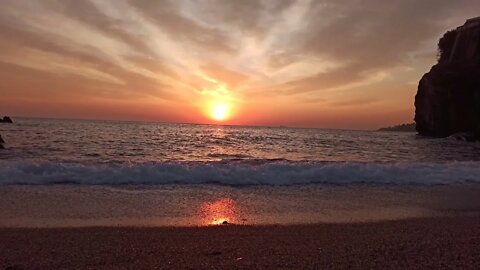 Sea surf and Sounds of the sea. The sound of the waves and the ocean.