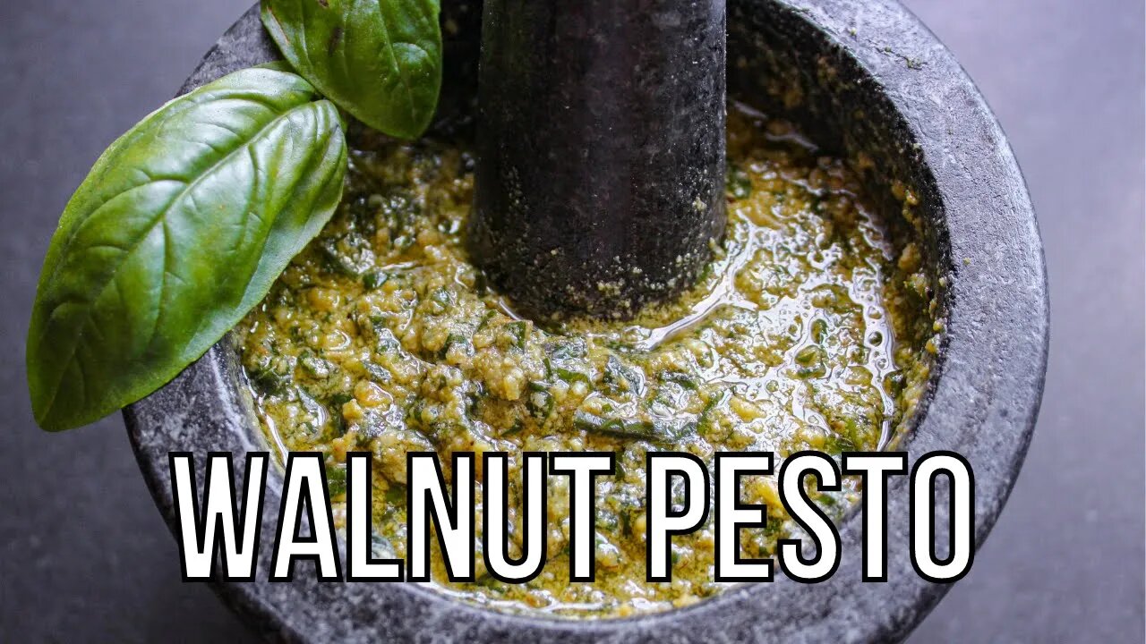 How to make Walnut Pesto | Homemade Italian Recipe | Jordinner