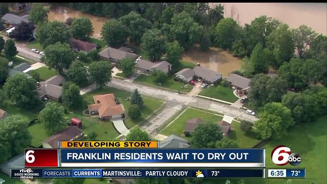 Franklin resident wait to dry out from Tuesday storms