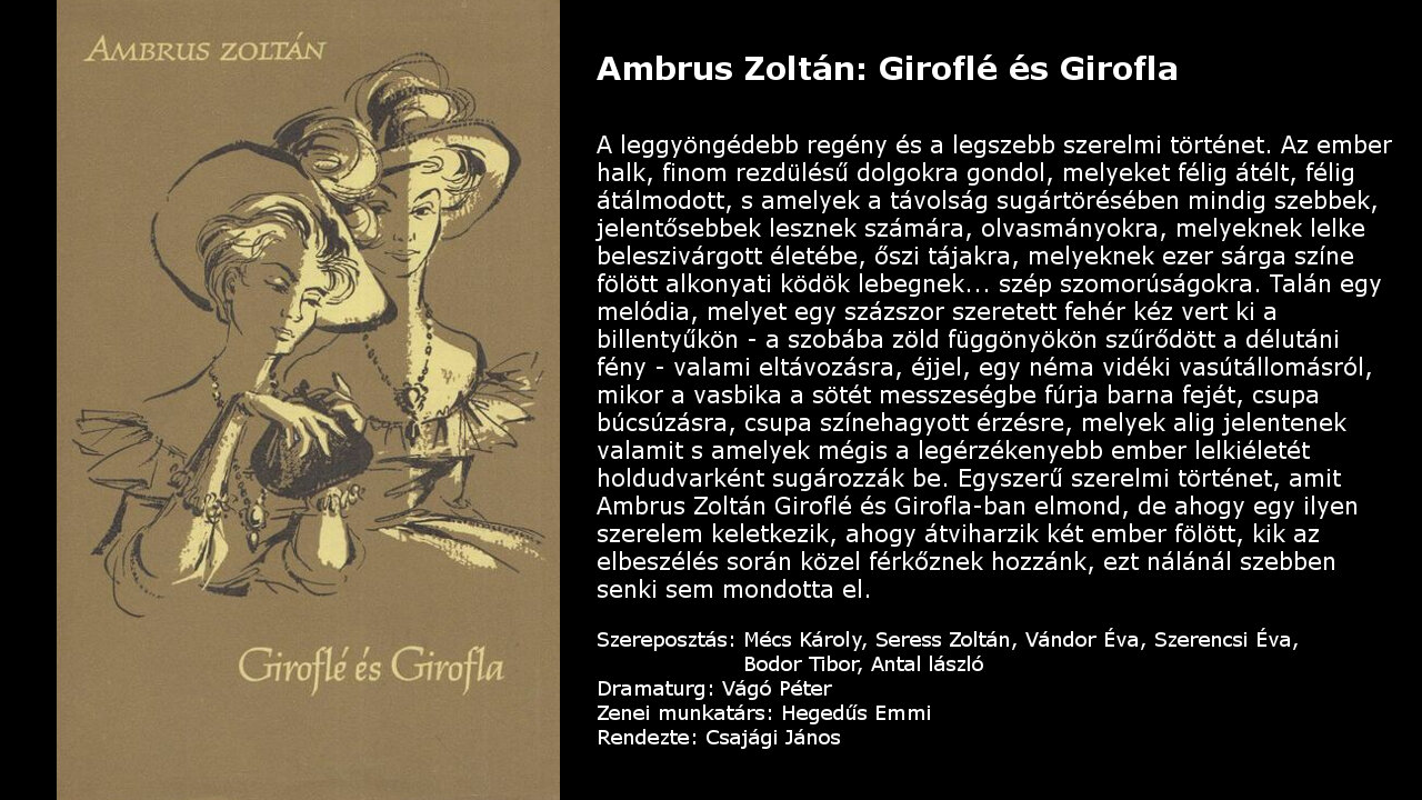 Ambrus Zoltán: Giroflé és Girofla (Rádiójáték)