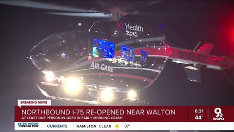 Northbound I-75 re-opened after crash near Walton