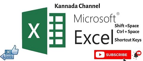 How to use Shortcut Keys by Shift Key & Space key & Ctrl+Space Excel Functions Tutorial