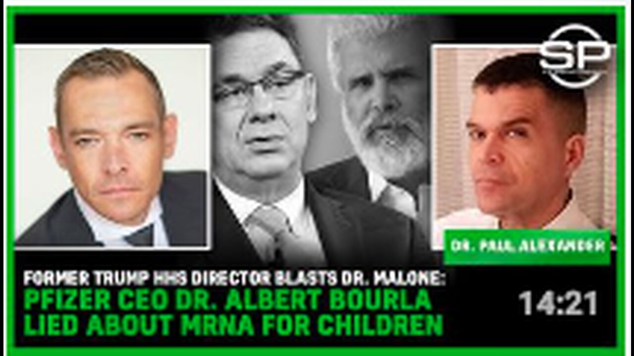 Former Trump HHS Director BLASTS Dr. Malone Pfizer CEO Dr Albert Bourla LIED About mRNA for Children