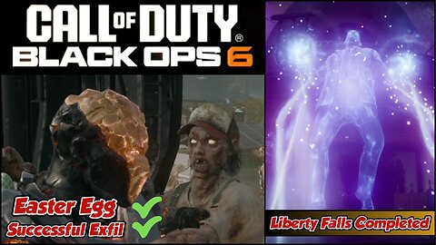 Call Of Duty Bo6 Zombies Liberty Falls Fully Completed!