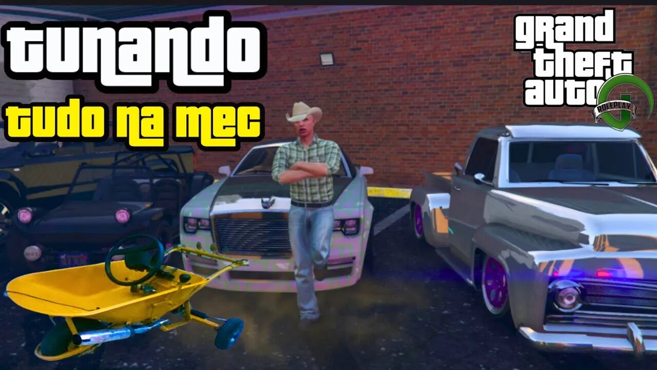 GTA RP | Novo Influencer Bazuca City | tunando até carrinho de mão #brazuca