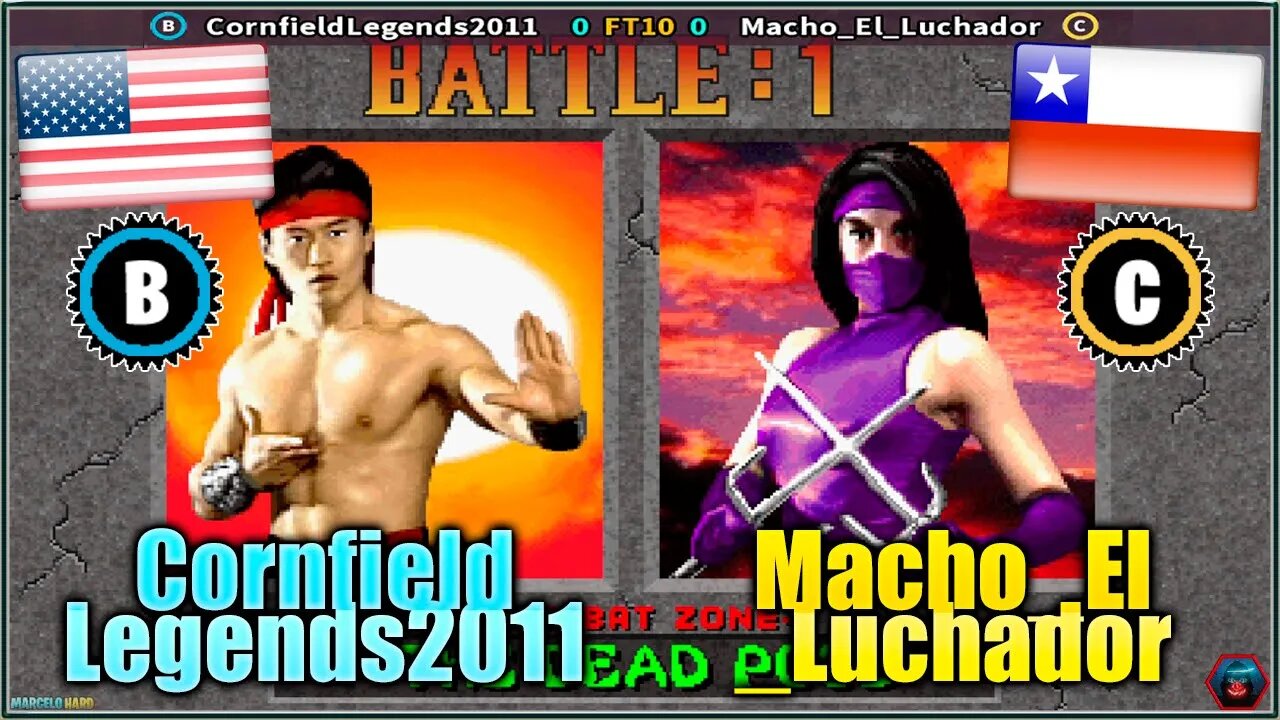 Mortal Kombat 2 (CornfieldLegends2011 Vs. Macho_El_Luchador) [U.S.A. Vs. Chile]