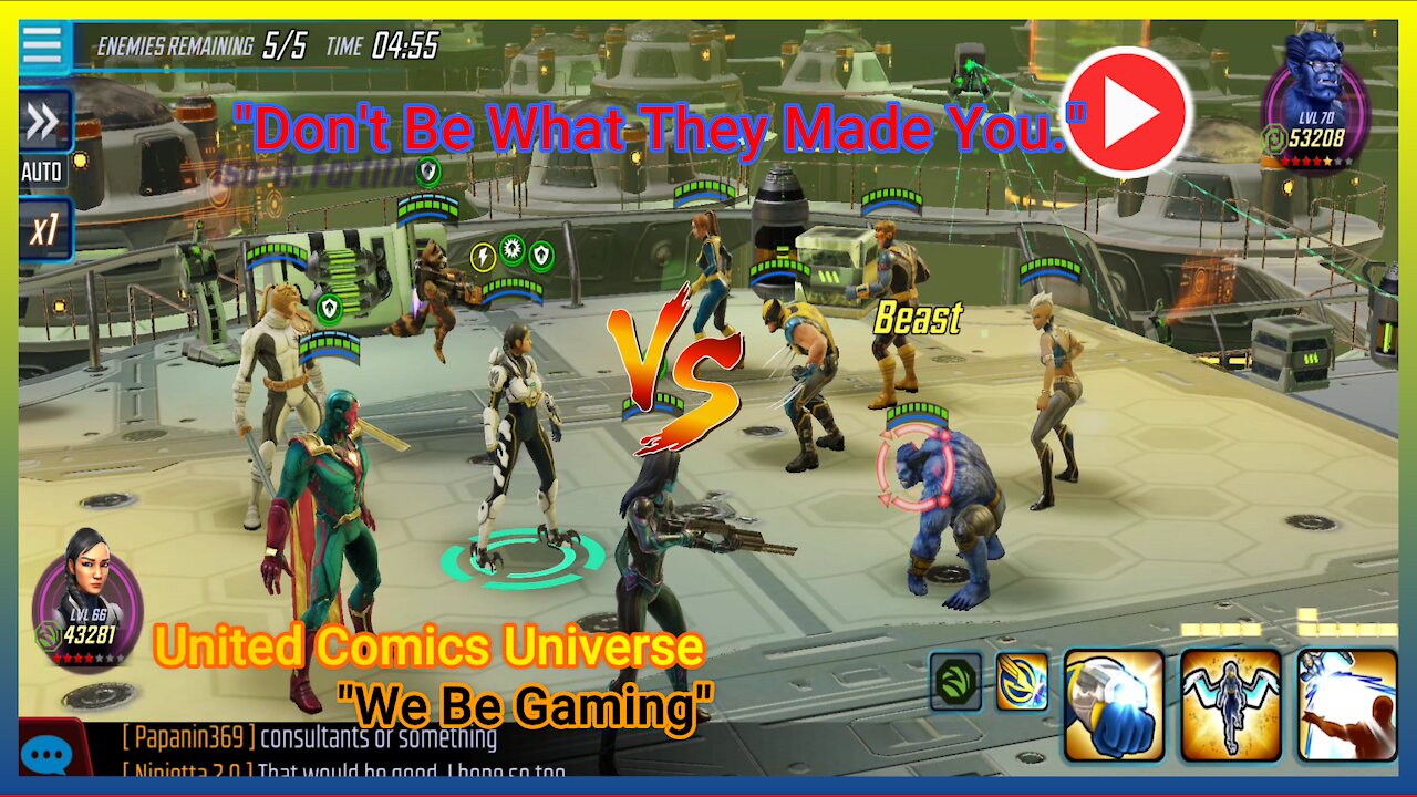 MARVEL STRIKE FORCE: Ninjetta Kage's Arena Fight Kestrel VS X- Men "We Be Comics"