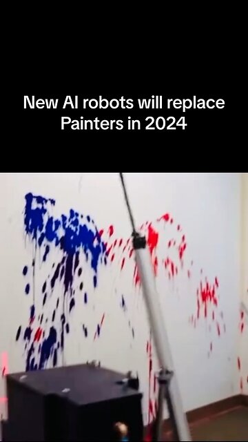 Funny Video of AI Trying to Paint
