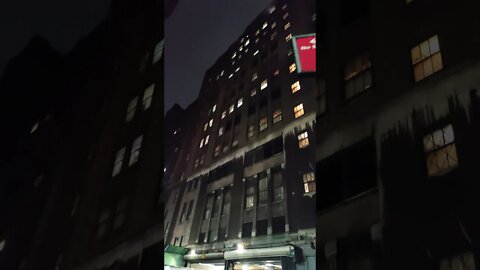 West 35th Street and 7th Avenue in New York City 2021.