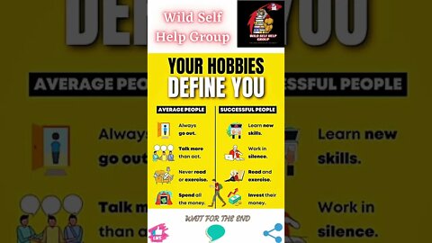 🔥Your hobbies define you🔥#shorts🔥#wildselfhelpgroup🔥8 September 2022🔥