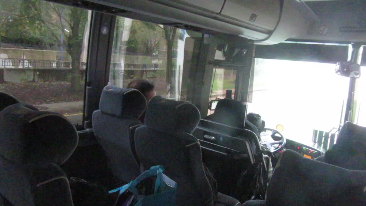 Fr Leonard Mary prays the joyful mysteries on the bus into Boston 2 of 2