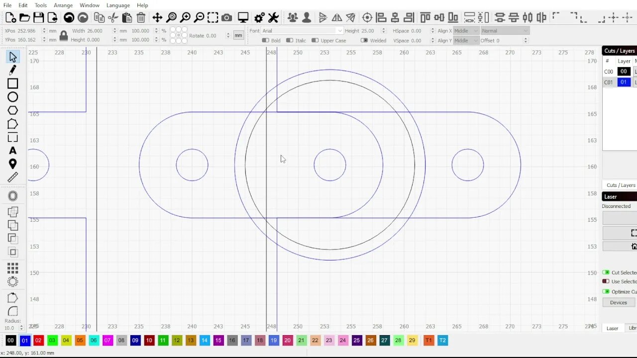 Fancier Digital Clock using LightBurn