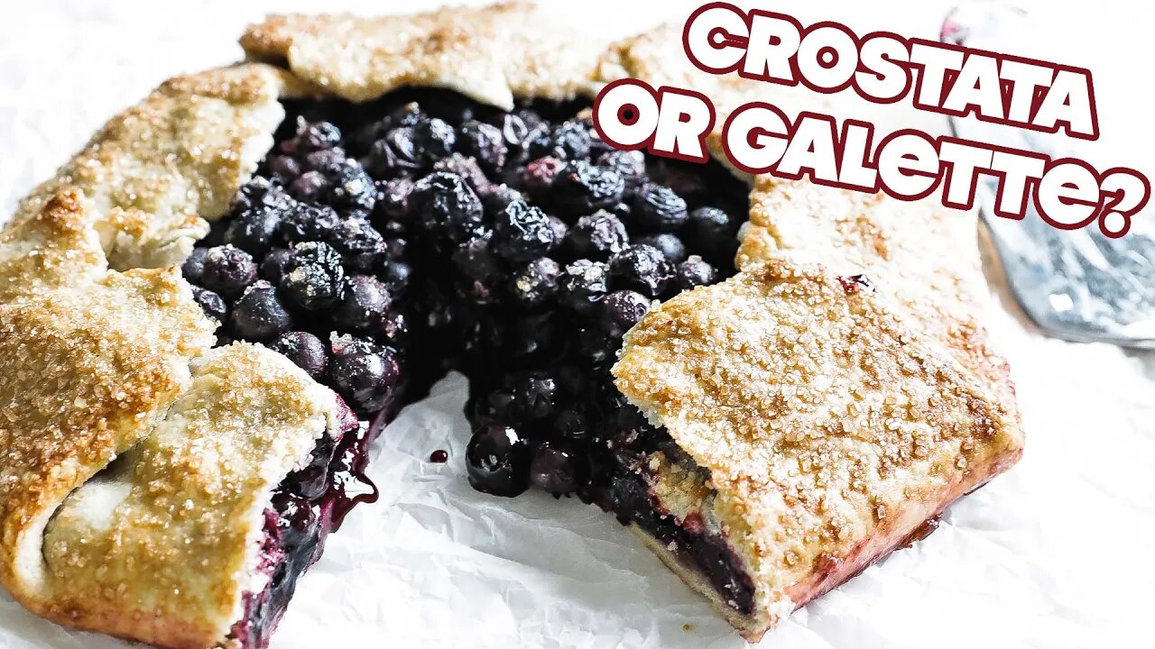 Homemade Blueberry Crostata Recipe (Galette) + Homemade Whipped Cream