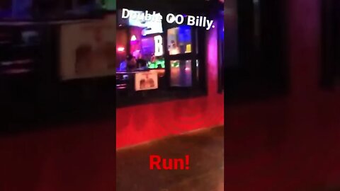 Billy John, jumps out of a one story bar room window on to his skateboard lands it then runs away 72