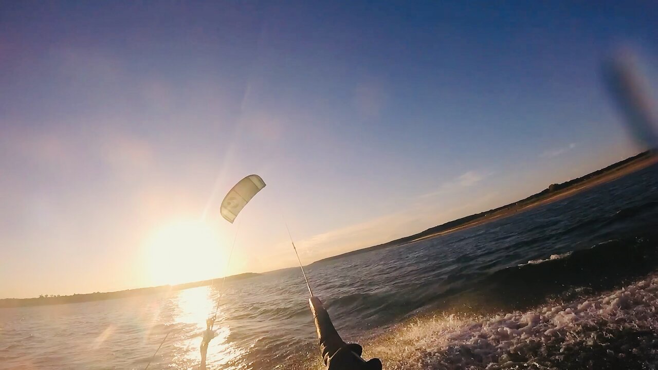 Sunset Kite Board session