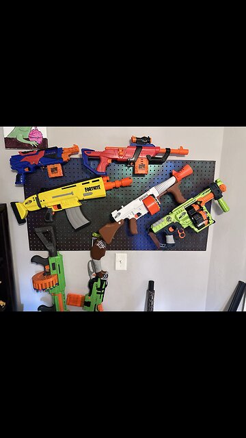 Nerf gun wall