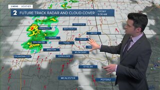 Chance for isolated showers Friday morning