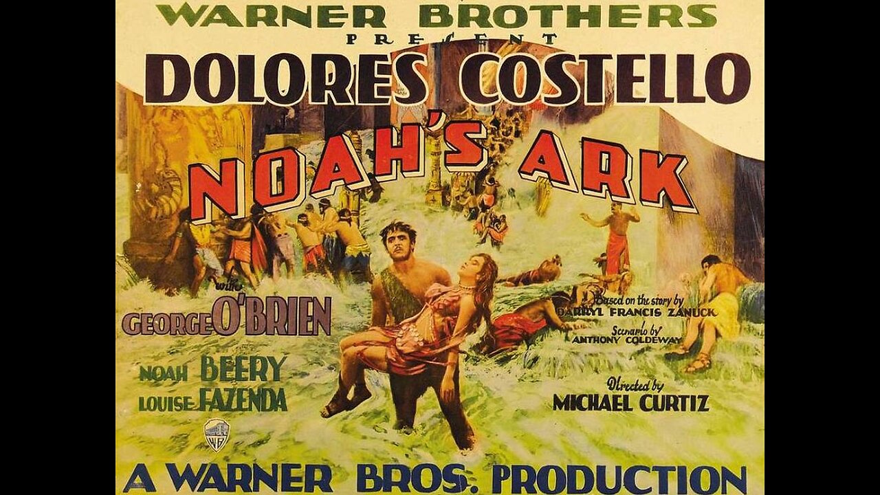 Ancient Akkadian Sequence in NOAH'SARK(1928). Sepia tinted