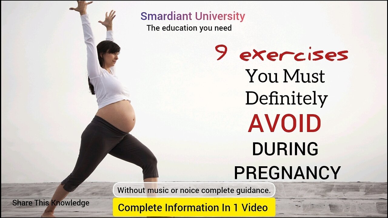 9 exercises must be avoided during pregnancy #harmfulexercises