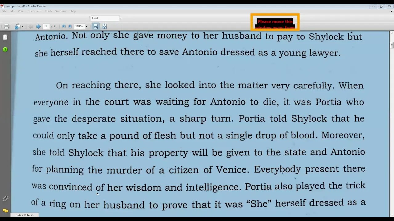 English A Class VI 21 April,2021