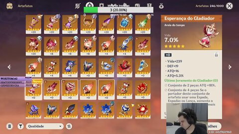 (Genshin) Em busca do artefato perfeito (lv 45 Pt IV)